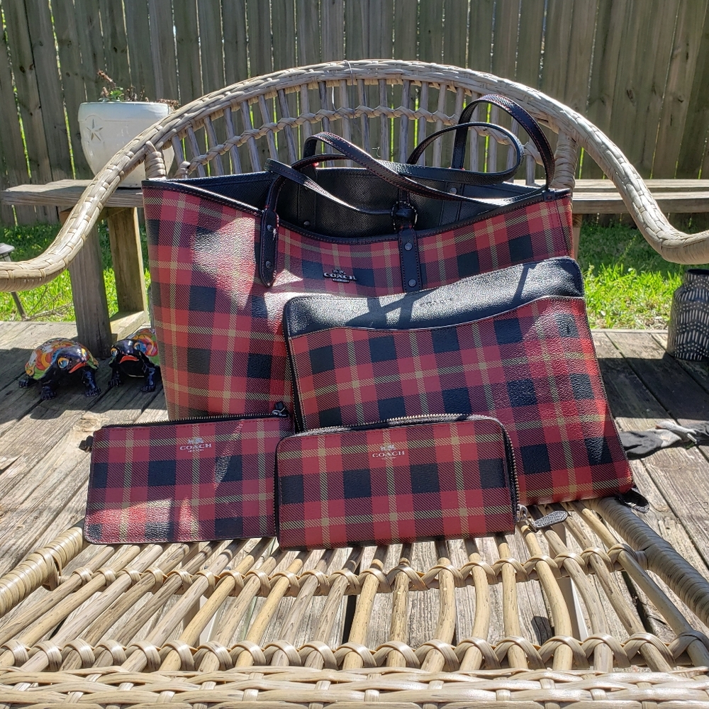 Coach tote, wallet,  tablet case and small clutch